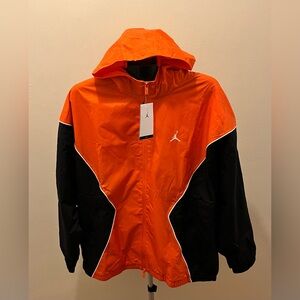 Nike Jordan Brooklyn Men's Hooded Draft Jacket HF9333-805 Starfish/Black Size XL